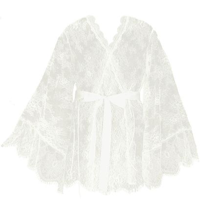 Kimono Midi Renda Off-White P