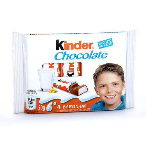Kinder Chocolate Recheio ao Leite 50g