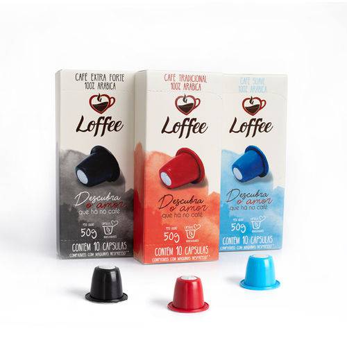 Kit 200 Cápsulas de Café Compatíveis com Nespresso - Loffee