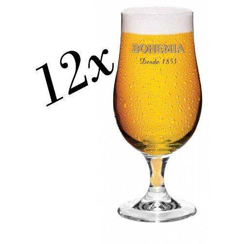 Kit 12 Taças Bohemia Pilsen 380ml Original Cerveja Chopp