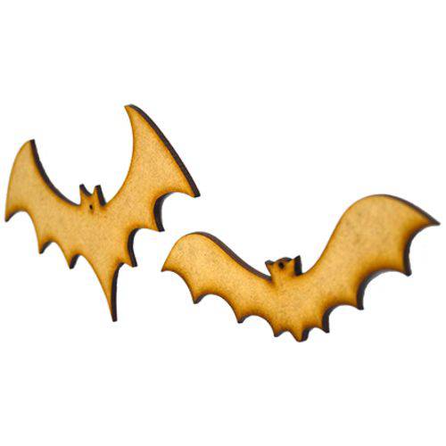 Kit 10 Aplique de Morcegos em Mdf para Decoração Halloween
