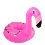 Kit 10 Porta Copos Boia Inflável Flamingo Rosa