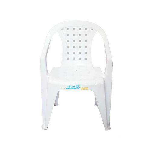 Cadeiras PVC Encosto Baixa Micaela Dolfin Branco