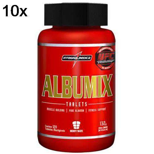 Kit 10X Albumix - 120 Tabletes - IntegralMédica