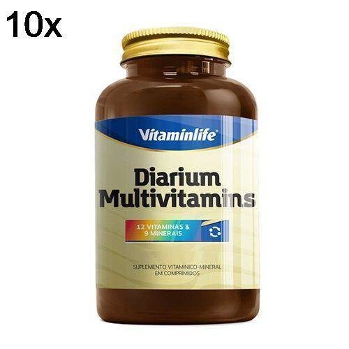 Kit 10X Diarium Multivitamínico - 120 Comprimidos - VitaminLife