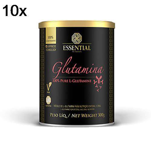Kit 10X Glutamina - 300g - Essential Nutrition