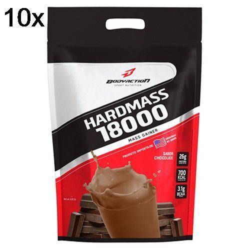 Kit 10X Hard Mass 18000 - 3000g Chocolate - BodyAction