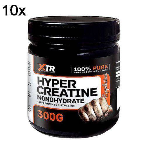 Kit 10X Hyper Creatine Monohydrate - 300g - XTR
