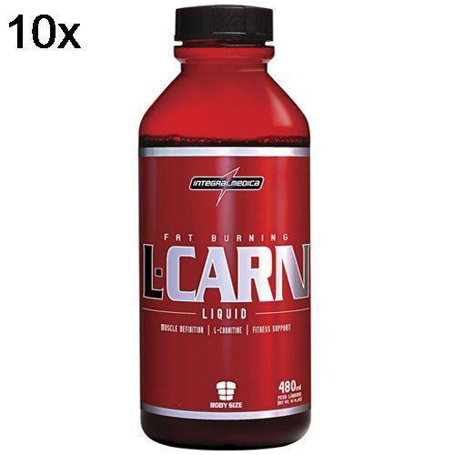 Kit 10X L-Carn Liquid - 480ml Tangerina - IntegralMédica