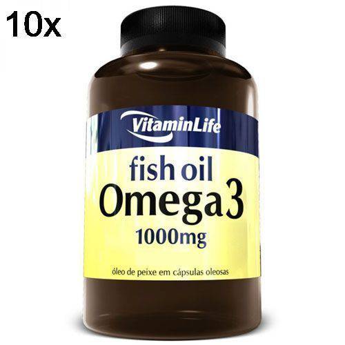 Kit 10X Omega 3 1000mg - 120 Cápsulas - VitaminLife
