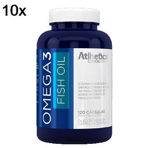 Kit 10X Omega 3 Fish Oil - 120 Cápsulas - Atlhetica Nutrition