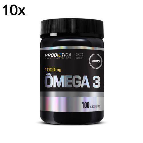 Kit 10X Ômega 3 Nova Formula Pro Health - 100 Cápsulas - Probiótica