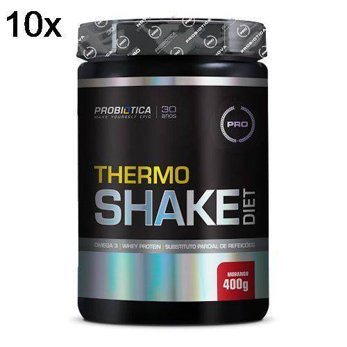 Kit 10X Thermo Shake Diet - 400g Morango - Probiótica