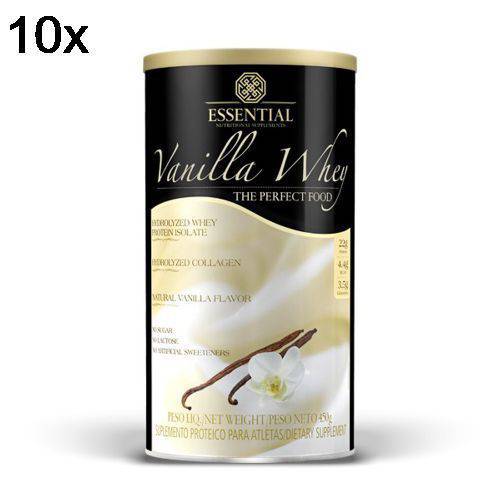 Kit 10X Vanilla Whey - 450g - Essential Nutrition