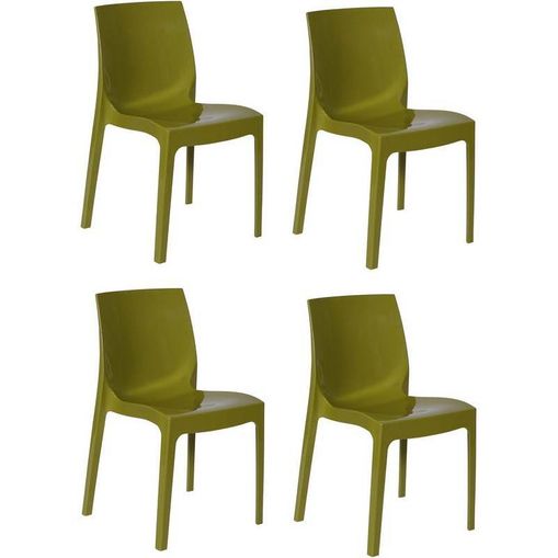 Kit 4 Cadeiras Ice Verde OR Design