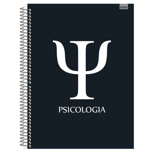 Kit 4 Cadernos Psicologia Universitário 96 Folhas Capa Dura