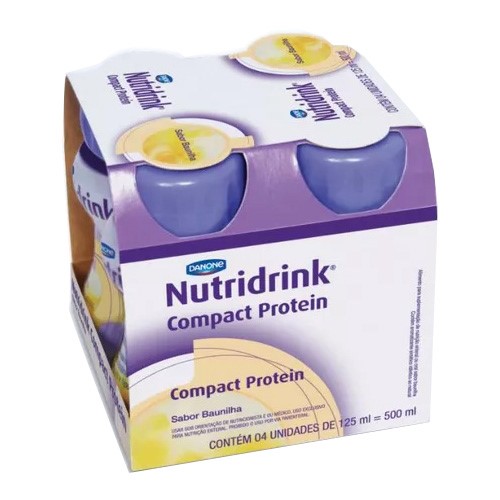 Kit 4 Nutridrink Compact Protein Baunilha 125ml