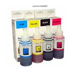 Kit 4 Tintas para Impressora Epson L375 Cmyk 70ml Premium