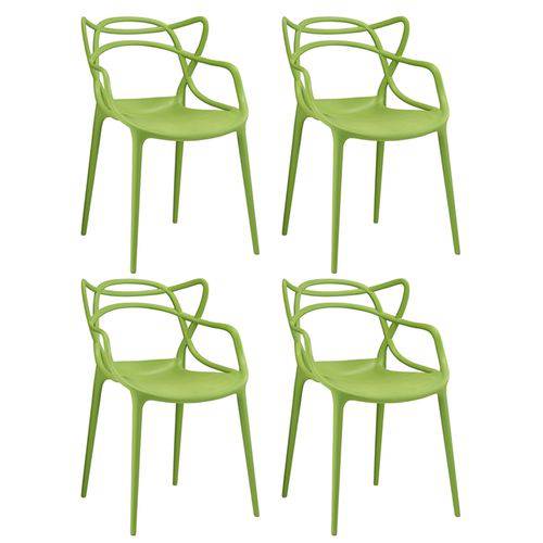 KIT - 4 X Cadeiras Masters Allegra - Verde Claro