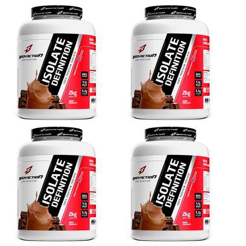 Kit 4 X Whey Isolate Definition 2kg (8kg) - Body Action