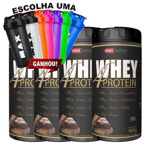 Kit 4x Whey 4 Protein - 900g - Pro Corps
