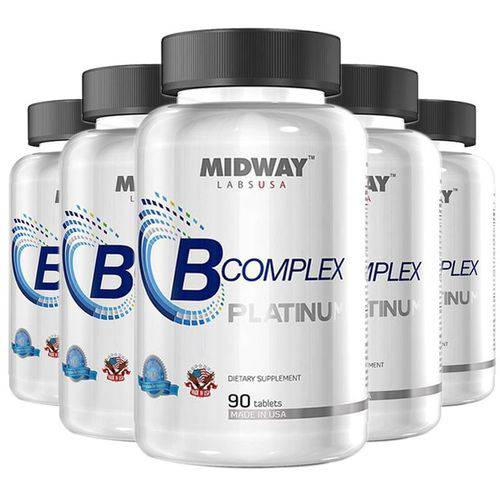 Kit 5 Complexo B Midway 90 Tablets