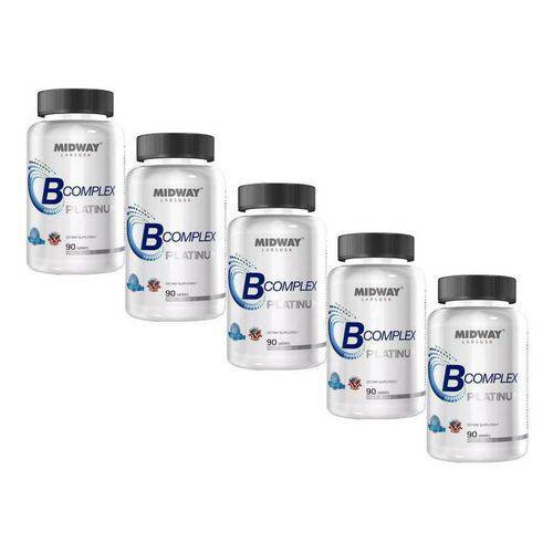 Kit 5 Complexo B - Midway - 90 Tablets