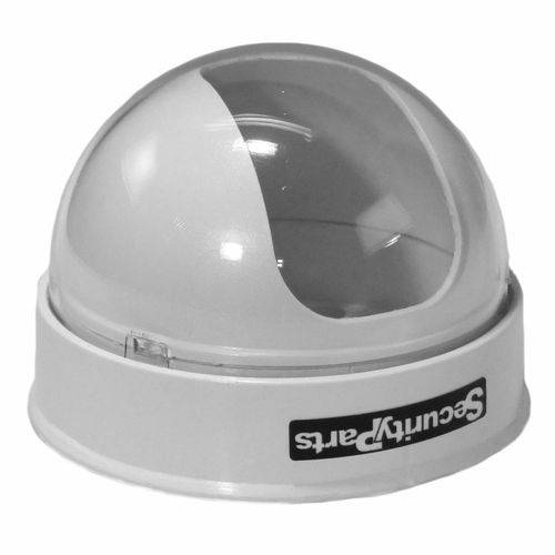 Kit 5 Mini Dome Protetor e Camuflador de Micro Câmera Cftv Branco Cristal Security Parts