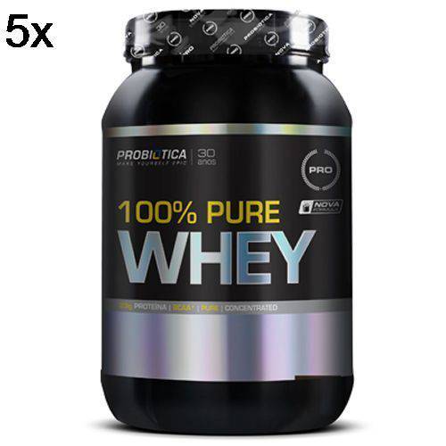 Kit 5X 100% Pure Whey - 900g Natural - Probiotica
