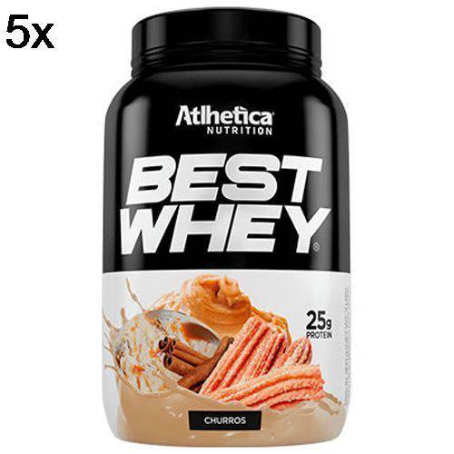 Kit 5X Best Whey - 900g Churros - Atlhetica Nutrition