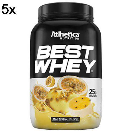 Kit 5X Best Whey - 900g Mousse de Maracujá - Atlhetica Nutrition