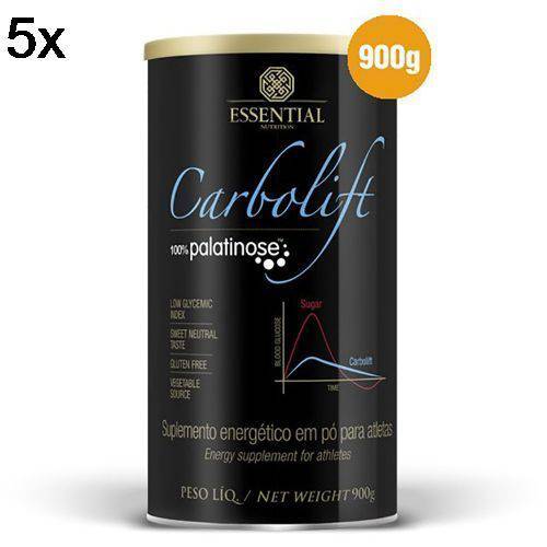 Kit 5X Carbolift 100% Palatinose - 900g - Essential Nutrition