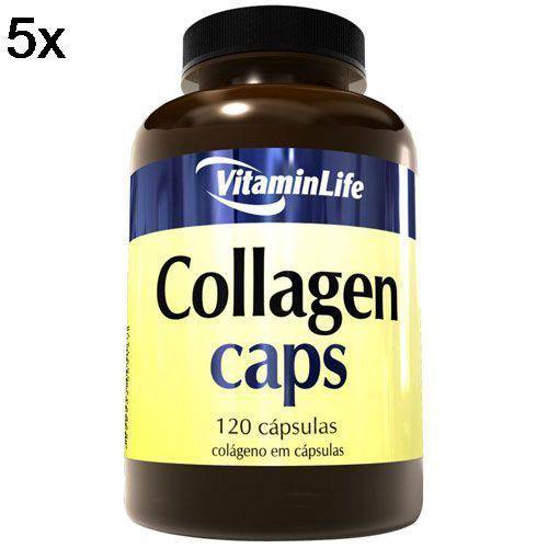 Kit 5X Collagen Caps Colágeno - 120 Cápsulas - VitaminLife