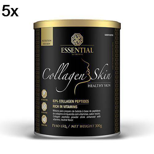 Kit 5X Collagen Skin - 300g Neutro - Essential Nutrition