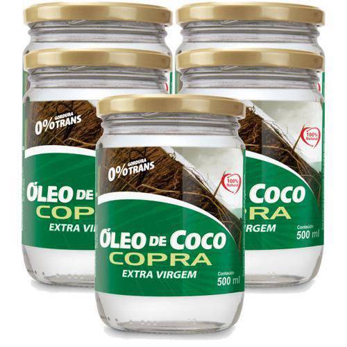 Kit 5x Óleo de Coco Extra Virgem - 500ml