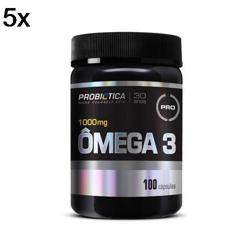 Kit 5X Ômega 3 Nova Formula Pro Health - 100 Cápsulas - Probiótica