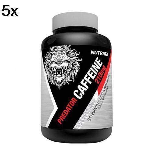Kit 5X Predator Caffeine - 60 Cápsulas - Nutrata