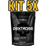 Kit 5x Refil Dextrose Sem Sabor 1kg - Black Skull