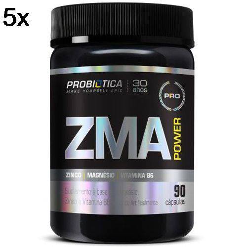 Kit 5X Zma Power - 90 Cápsulas - Probiótica