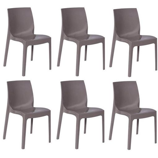 Kit 6 Cadeiras Ice Fendi OR Design