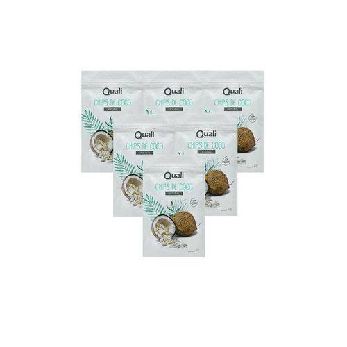 Kit 6 Chips de Coco Tradicional Qualicoco 40g