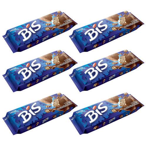 Kit 6 Chocolates Bis ao Leite C/20 - Lacta
