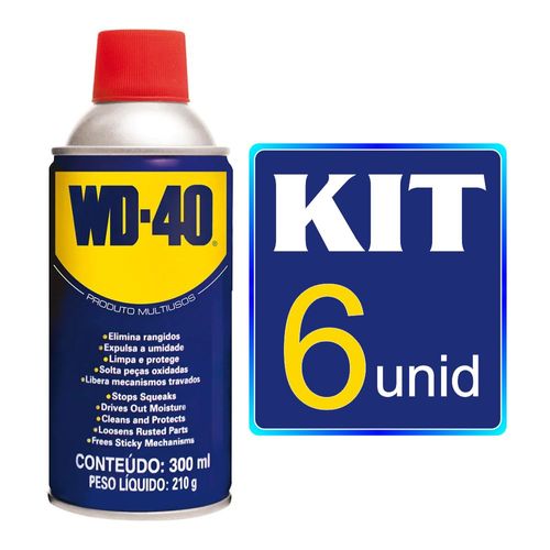 Kit 6 Lubrificantes WD 40