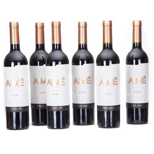 Kit 6 Unidades Vinho Argentino Aimé 750ml