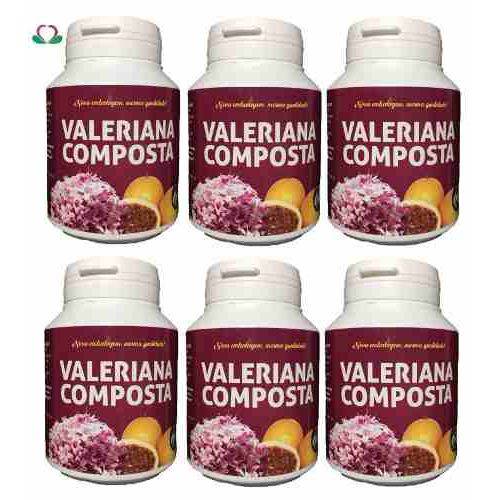 Kit 6 Valeriana Composta - Calmante - Natu Vitty - 60 Capsulas