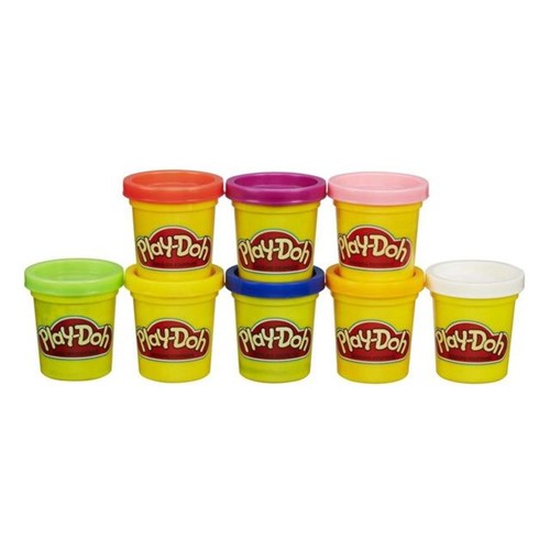 Kit 8 Potes de Massinha de Modelar Play-Doh Hasbro Colorido
