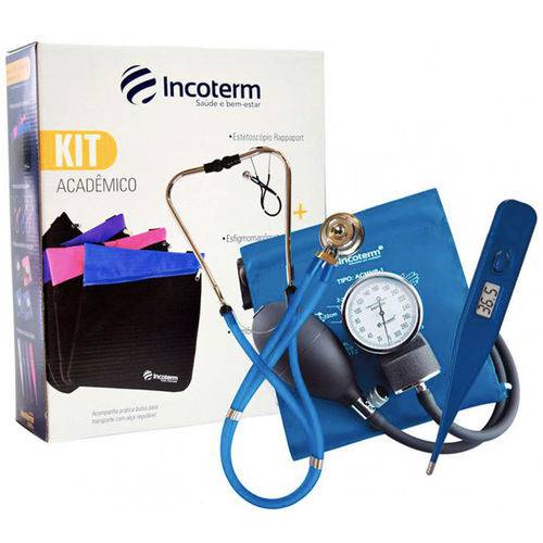Kit Acadêmico Enfermagem Incoterm Cor Azul Modelo KA100