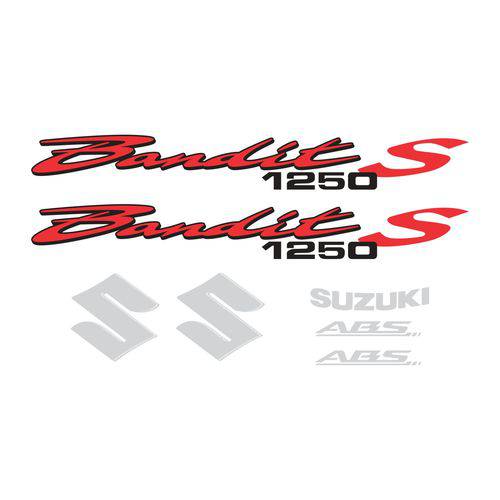 Kit Adesivo Refletivo Suzuki Bandit 1250s Vermelho C Borda