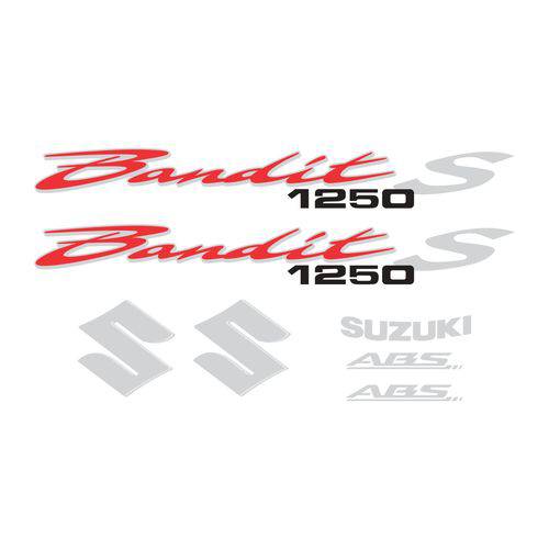 Kit Adesivo Refletivo Suzuki Bandit 1250s Vermelho