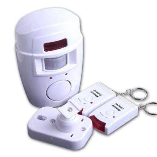 Kit Alarme Residencial Sem Fio 2 Controles + Sensor de Presenca e Sirene 105db Dni